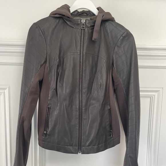 Athleta Jackets & Coats Athleta Leather Jacket Poshmark